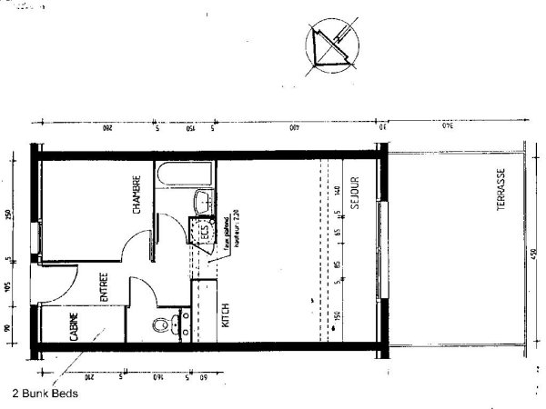 Plan view of the apartment